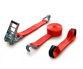 Tout - Sangles et accessoires Sangle de roue -5T - 4,38m - 50mm - en 3 pièces - crochets doigts serrés - Transport de véhicules