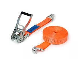 Tout - Sangles 50mm Sangle d’arrimage - 5T - 9m - 50mm - en 2 pièces - crochets doigts serrés - Orange