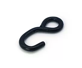 Tout - Hardware noir Crochet S fermé - 800kg - 25mm - Noir