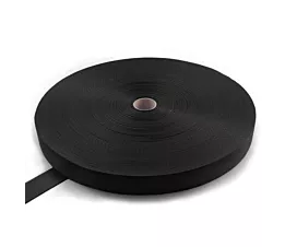 Tout - Black Webbing Bande en polypropylène - 1000kg - 50mm - 100m en rouleau -  noir