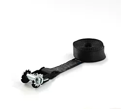 Tout - Sangles noires Sangle d’arrimage - 5T - 50mm - en une pièce - seulement avec base du tendeur - Noir + étiquette personnalisée