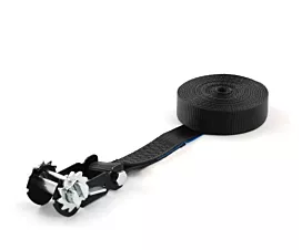 Sangles 35mm - Sur mesure Sangle d’arrimage - 2,5T - 35mm - en une pièce - seulement base pour tendeur - Noir + étiquette personnalisée