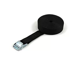 Tout - Sangles 25mm Sangle d’arrimage - 250kg - 3m - 25mm - En 1 pièce - Boucle à came - Noir - 4pcs