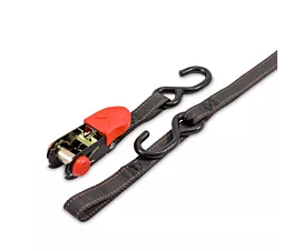 Tout - Sangles et accessoires Sangle d’arrimage -  800kg - 2,06m - 25mm - en 2 pièces - crochets S - Transport moto - Noir