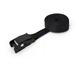 Tout - Sangles 25mm Sangle d’arrimage - 500kg - 25mm - En 1 pièce - Boucle à came - Noir + étiquette personnalisée