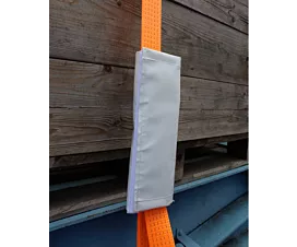 Enrouleurs de sangle Kunststof beschermhoes voor ratel 50mm - Met velcro - Wit - 37X31cm