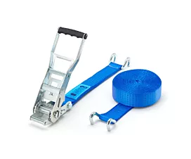 Tout - Sangles 50mm Sangle d’arrimage - ERGO 5T - 9m - 50mm - en 2 pièces avec crochets ouverts - Bleu