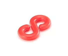 Tout - Signalisation Crochet S pour chaîne de signalisation (8 et 10mm) - PP - Rouge ou Blanc