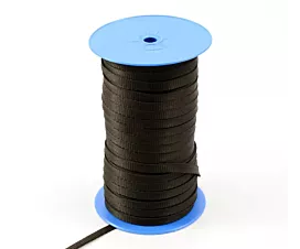Tout - Black Webbing Bande en polypropylène - 200 kg - 10 mm - noir